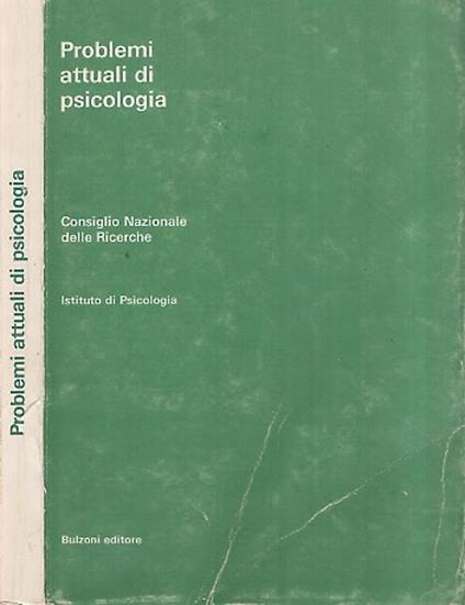 Problemi attuali di psicologia - copertina
