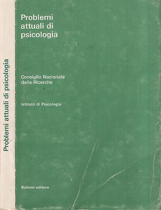 Problemi attuali di psicologia - copertina