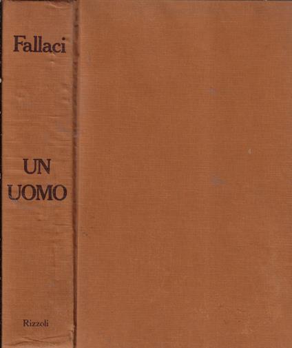 Un uomo - Oriana Fallaci - copertina
