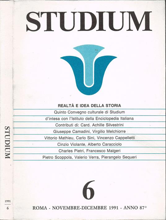 Realtà e idea della storia - copertina