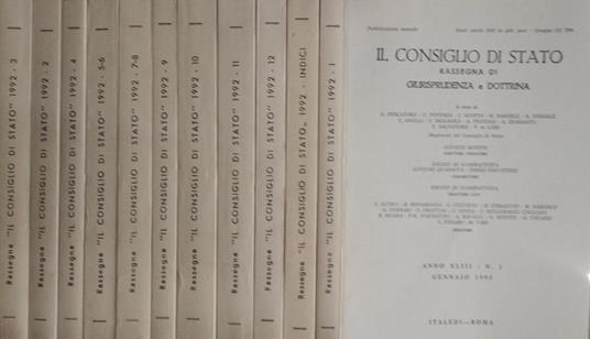 Il consiglio di Stato - copertina