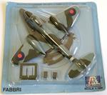 Italeri Fabbri Gloster Meteor F.3 RAF 1/100 Diecast Metal