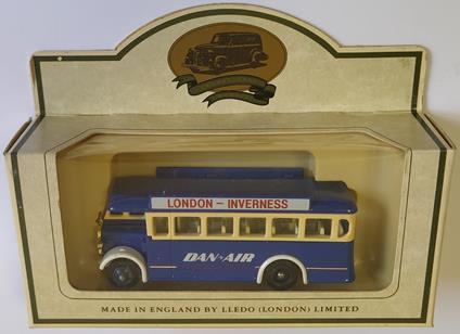 Lledo Promotional Model AEC Regal Bus Dan Air Services Diecast