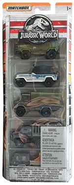 Jurassic World 5-pack Flotta Fuoristrada Jeep Textron Matchbox