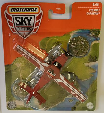 Matchbox Sky Busters Cessna Caravan Volcano 8/08
