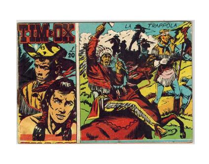 Collana Folgore Tim e Ox 19 Ed. Pini Segna 1962 - copertina