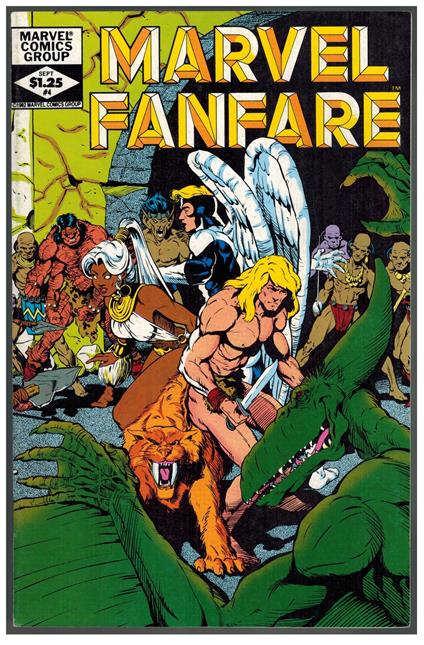 Marvel Fanfare 4 Marvel Comics 1982 Paul Smith Ka-Zar VG - copertina