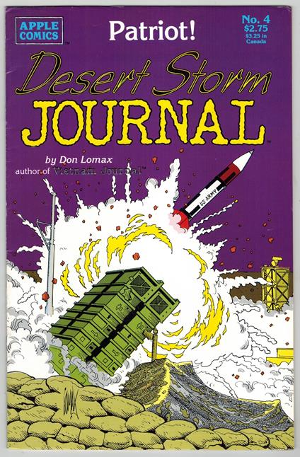 Desert Storm Journal 4 Apple Comics 1992 Don Lomax - copertina