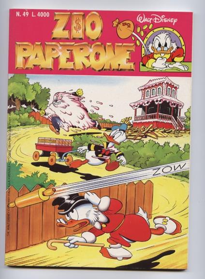 Zio Paperone N.49 Uncle Scrooge Comics 1993 Carl Barks - copertina