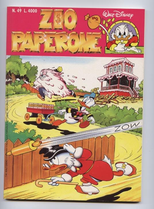 Zio Paperone N.49 Uncle Scrooge Comics 1993 Carl Barks - copertina
