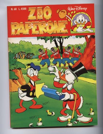 Zio Paperone N.68 Uncle Scrooge Comics 1995 Carl Barks - copertina