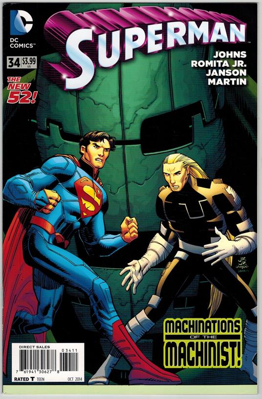 Superman 34 DC Comics 2014 VF John Romita Jr. New 52 - copertina