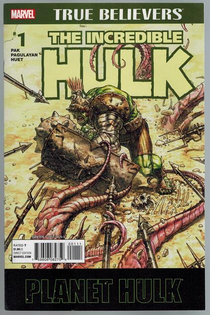 True Believers Planet Hulk 1 Marvel Comics 2015 VF - copertina