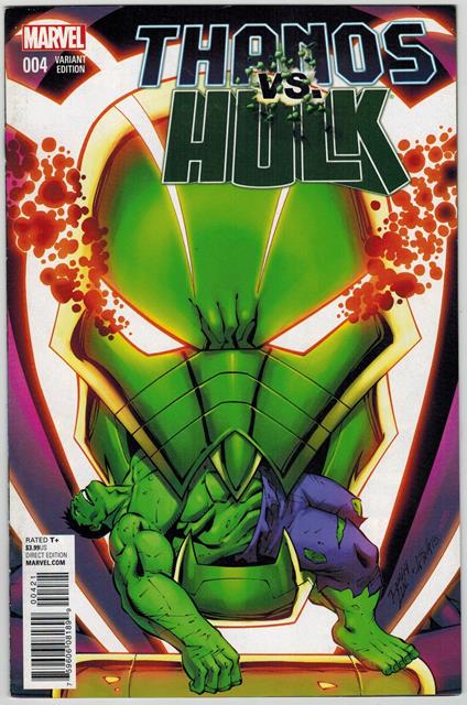 Thanos vs Hulk 4 Marvel Comics 2015 Ron Lim Variant Cover VF - copertina