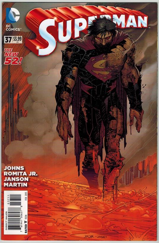 Superman 37 DC Comics 2015 VF John Romita Jr. New 52 - copertina