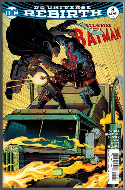 All-Star Batman 3 DC Comics 2016 VF Romita Jr - copertina