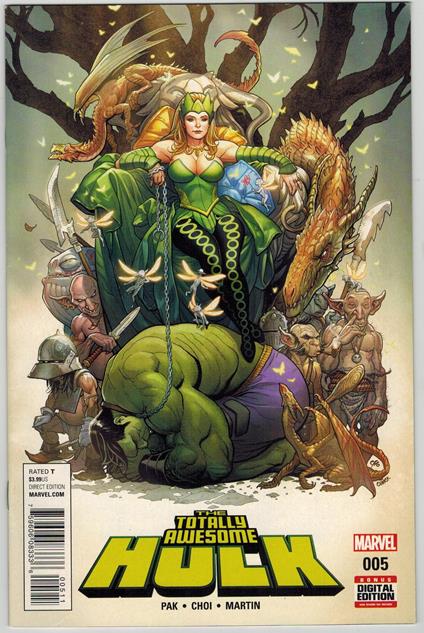 Totally Awesome Hulk 5 Marvel Comics 2016 Frank Cho Cover VF - copertina