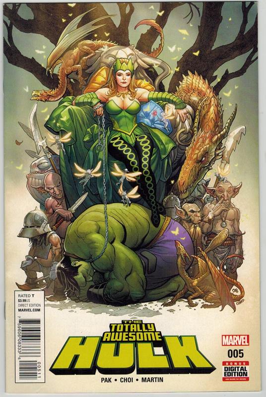 Totally Awesome Hulk 5 Marvel Comics 2016 Frank Cho Cover VF - copertina