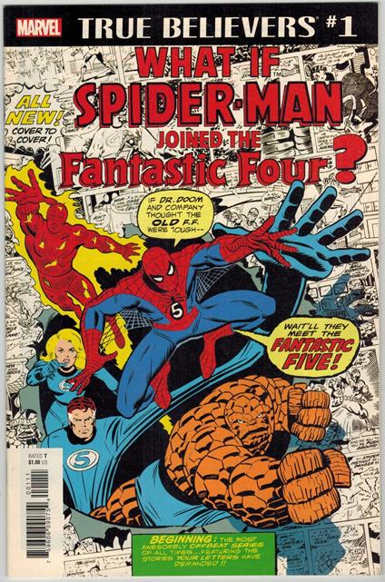 True Believers What If Spider-Man Fantastic Four Marvel Comics 2018 VF - copertina