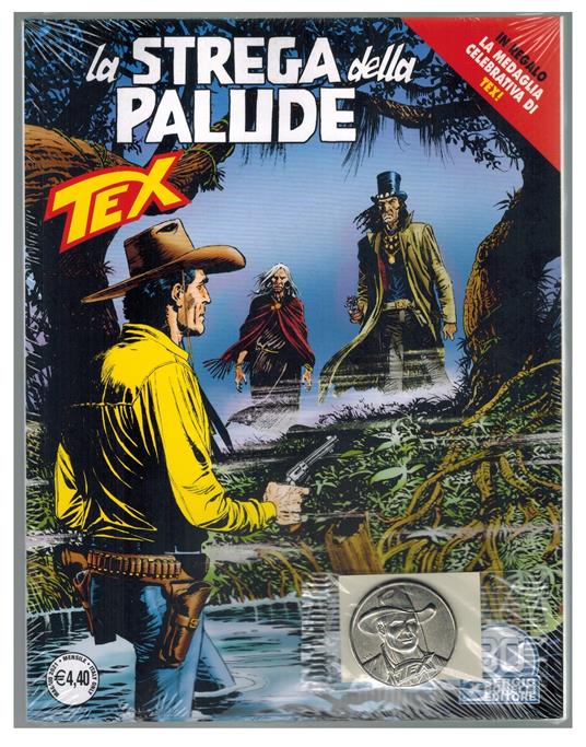 Tex 727 La Strega della Palude 2021 Bonelli + Medaglia Celebrativa Tex - copertina