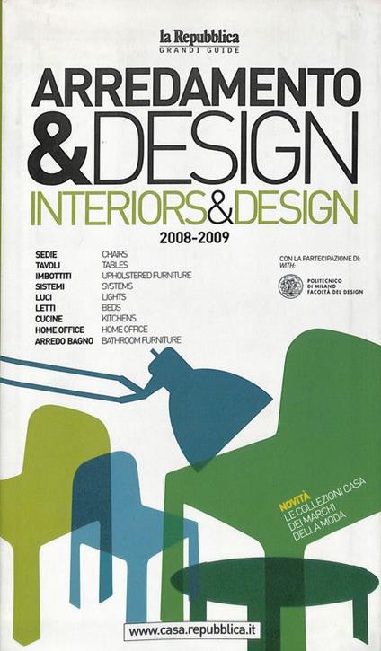Arredamento & design. Interiors & design 2008-2009 - copertina