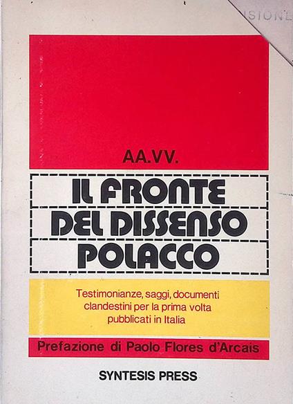 Il fronte del dissenzo polacco - copertina