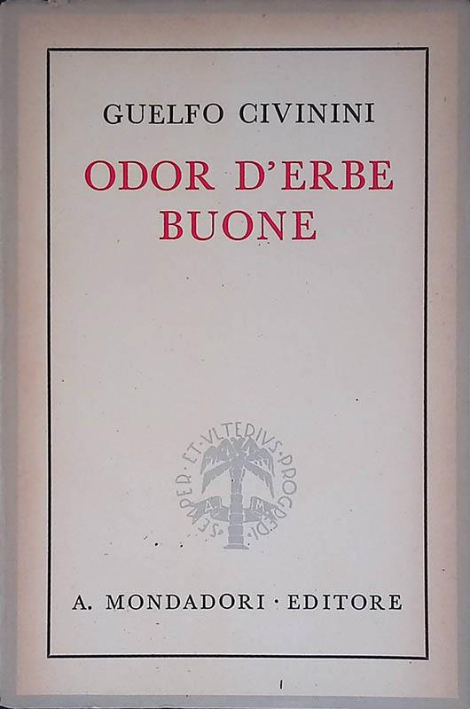 Odor d'erbe buone - Guelfo Civinini - copertina