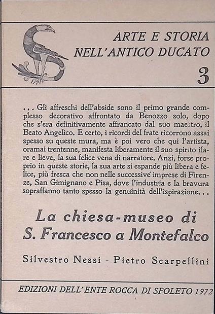 la chiesa-museo di S. Francesco a Montefalco - copertina
