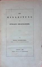 Zur einleitung in Pindar's siegeslieder