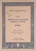 Catalogo di importanti sculture, oggetti d'arte e mobili