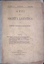Atti della Società Ligustica di Scienze Naturali e geografiche. Anno VIII - Volume VIII