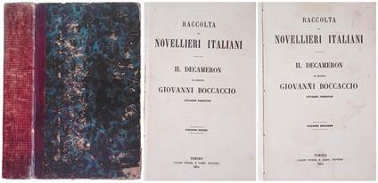Raccolta di novellieri italiani. Il Decameron Vol. I-II - Giovanni Boccaccio - copertina