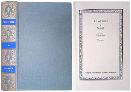 Euripide. Tragedie vol.1 - copertina