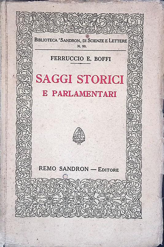 Saggi Storici e Parlamentari - copertina