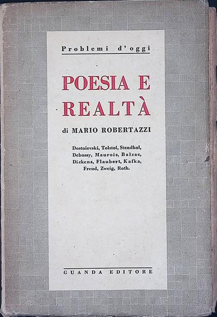 Poesia e realtà - copertina