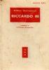 Riccardo III. Tragedia in cinque atti - William Shakespeare - copertina