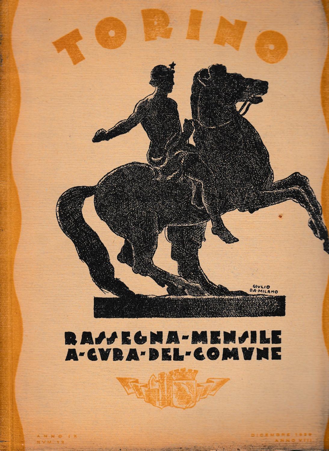 TORINO - rassegna mensile a cura del comune - 1929 anno IX num. 12