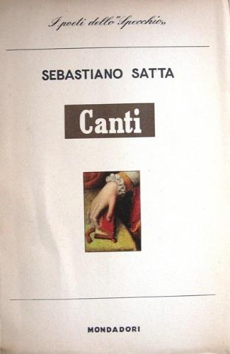 Canti - Sebastiano Satta - copertina