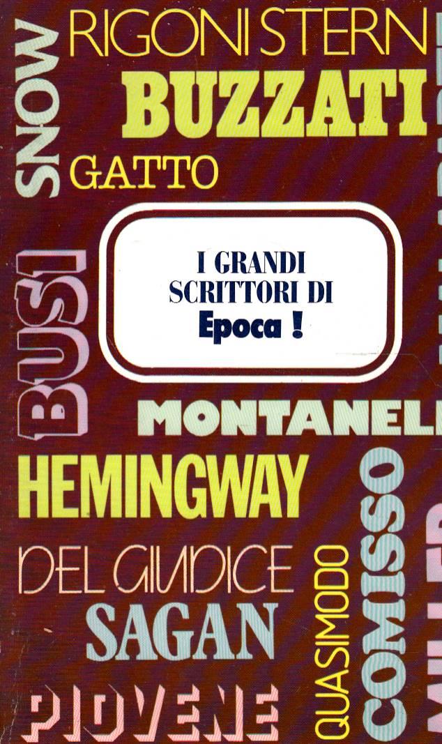 I Grandi Scrittori Di Epoca