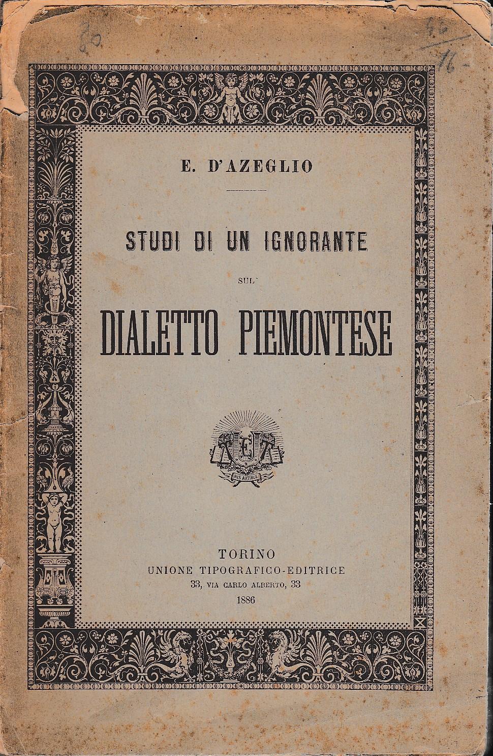 Studi di un ignorante sul dialetto piemontese