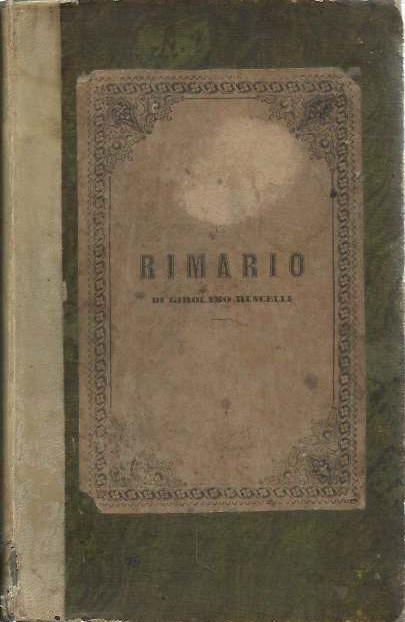 Rimario di Girolamo Ruscelli. Nuovissima edizione diligentemente corretta e riordinata
