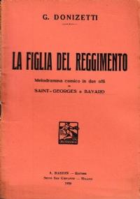 La figlia del reggimento Melodramma comico in due atti - copertina