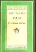 Pan l’estrema gioia - Knut Hamsun - copertina