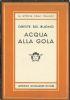 Acqua alla gola - Oreste Del Buono - copertina