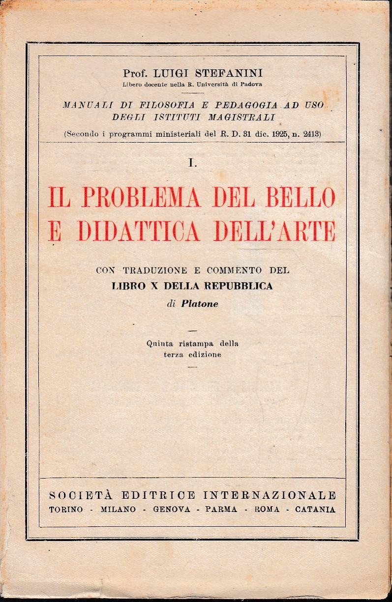 Il problema del bello e didattica dell’arte
