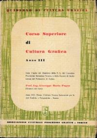 Corso superiore di CULTURA GRAFICA. Anno III - copertina