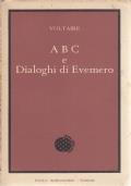 A B C e DIALOGHI DI EVEMERO - Voltaire - copertina