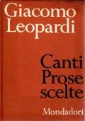 Canti. Prose scelte - Giacomo Leopardi - copertina