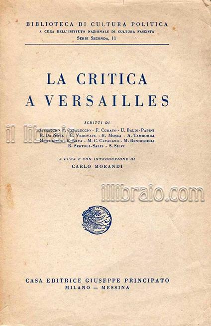 La critica a Versailles - copertina