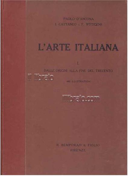 L' arte italiana I - copertina